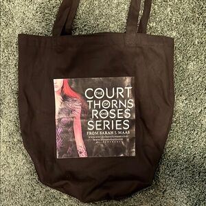 RARE Black Tote Bag - Court of Thorns and Roses Series